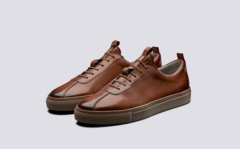 Grenson Sneaker 1 Mens Sneakers - Brown Gum Sole OW3650